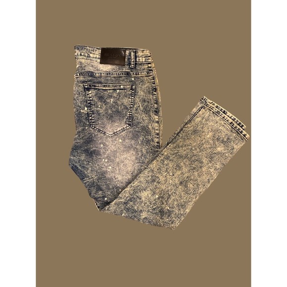 Reason Brand Caution Distressed Streetwear Jeans Size 44